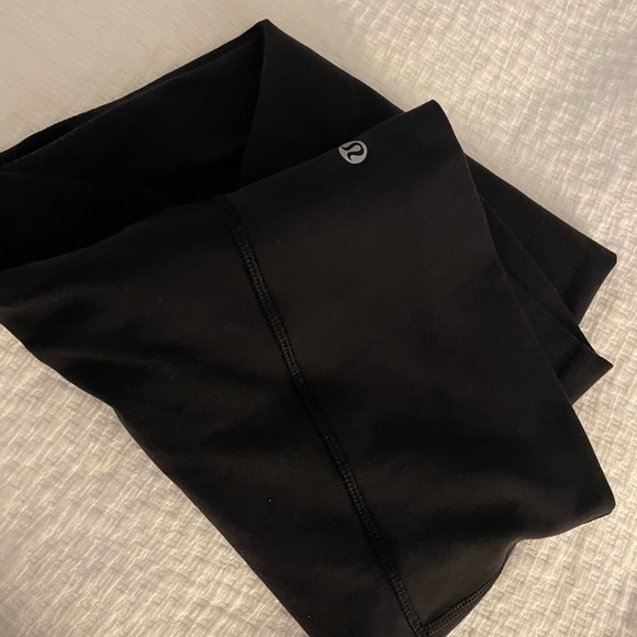 LULULEMON ATHLETICA WUNDER UNDER 25” BLACK LUON PANTS SIZE 12 - Picture 4 of 5